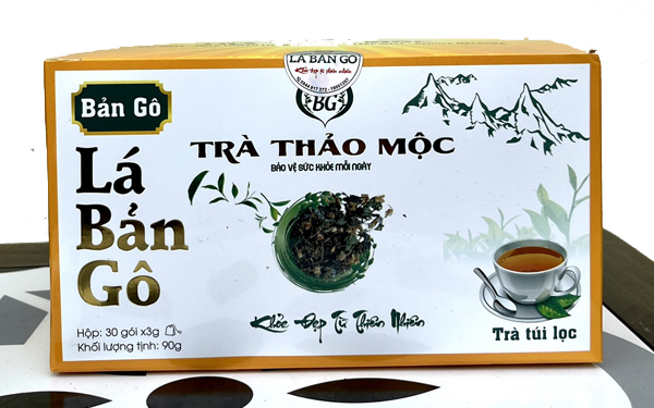 Trà thảo mộc Lá Bản Gô túi lọc 90g